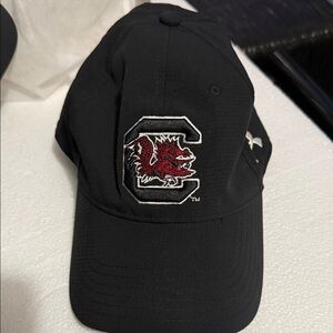 Under Armour Black Cap with Embroidered Gamecocks logo
